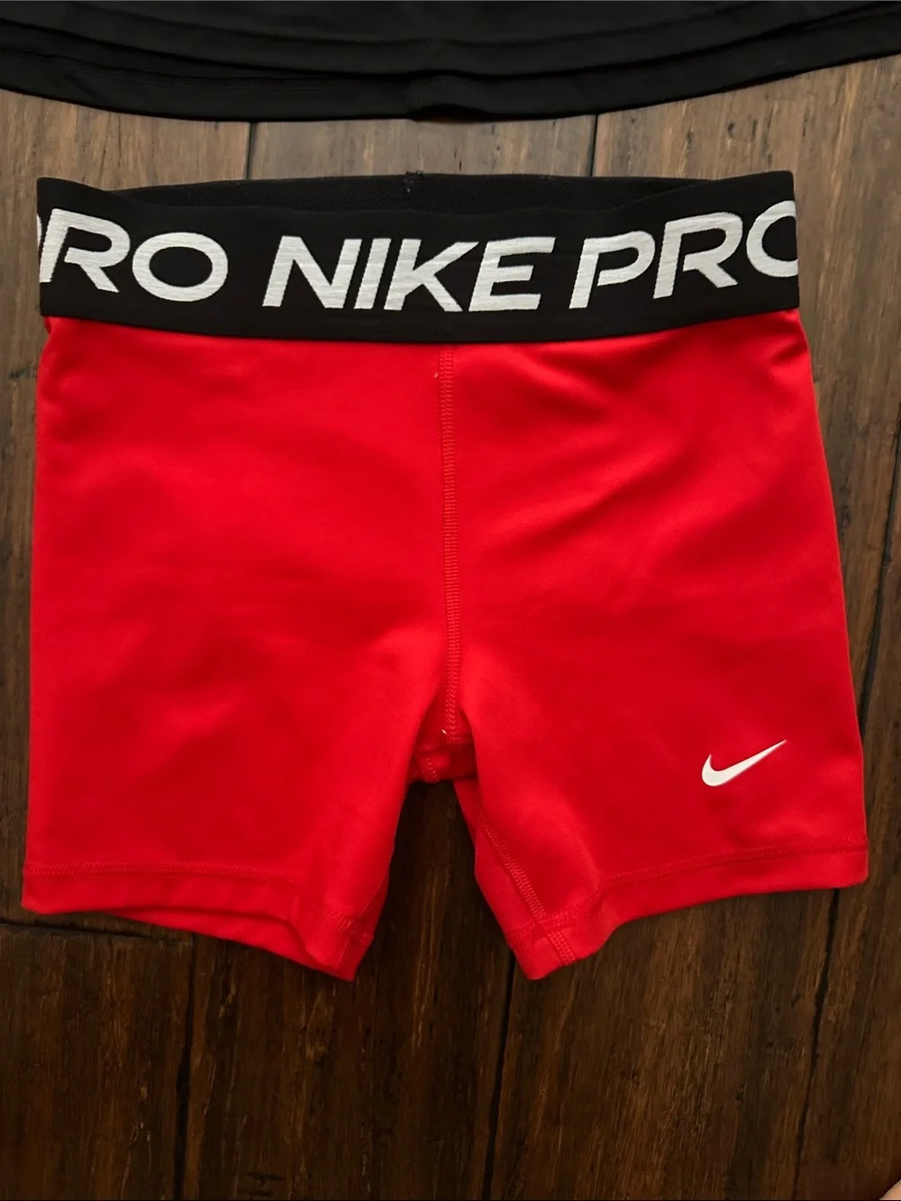 Nike Black Tank Top & Red Pro Shorts Set